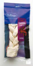 Hollings rawhide braided stick medium